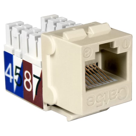 Quest Technology International Cat5E Slim-Style 90 Degree Keystone Jacks, 8P8C - Almond NKJ-5509